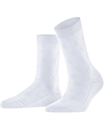FALKE Socken New Prep W SO Baumwolle gemustert 1 Paar - Weiß