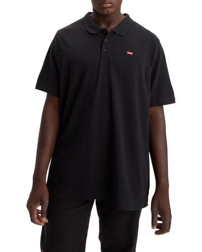 Levi's Big & Tall Housemark Polo T-Shirt Mineral Black 5XL - Noir