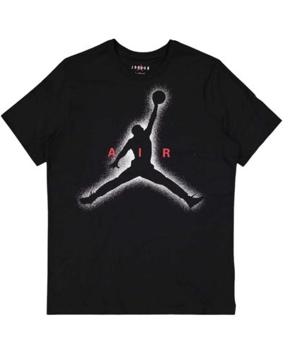 Nike Air Jordan Large Graphic T-Shirt s Black - Nero
