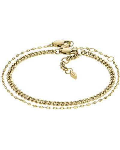 Fossil Bracelet Jewelry Jf04616710 Brand in Metallic | Lyst UK