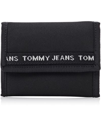 Tommy Hilfiger TJM Essential Nylon Trifold Geldbörsen - Schwarz