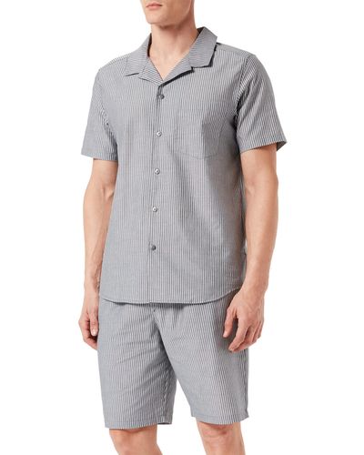 Schiesser Pyjama Kurz Pyjamaset - Grau