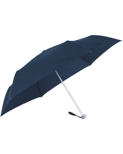 Samsonite Rain Pro 3 Section Ual Flat Stick Umbrella - Blue