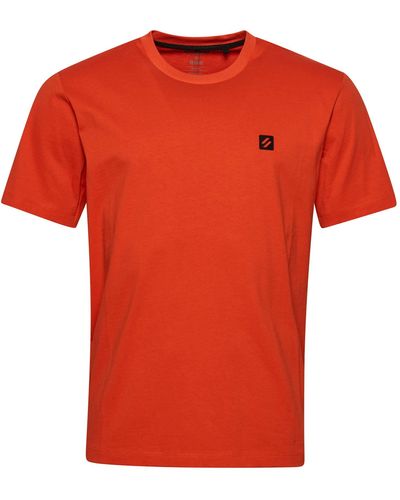 Superdry Code Tech Loose T-Shirt Camiseta - Rojo