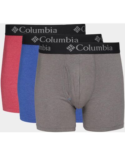 Columbia Performance Stretch Boxer Briefs 3 Pack - Multicolour