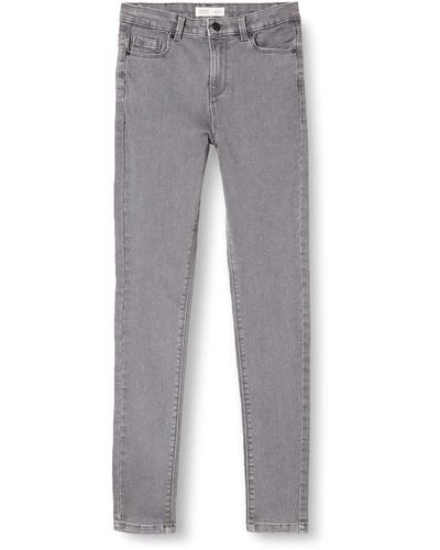 Springfield Jeans Jegging Lavado Sostenible Pantalones Vaqueros - Gris