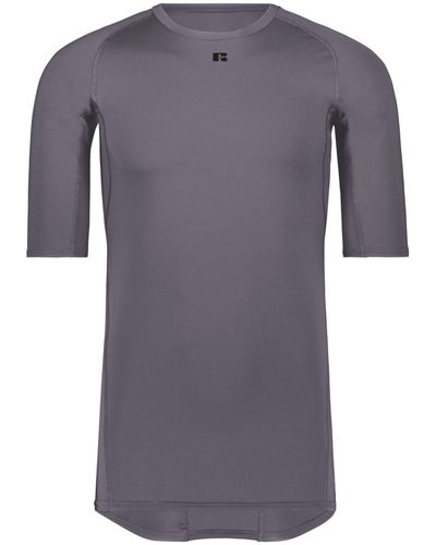 Russell Coolcore Half Sleeve Compression Tee - Gray