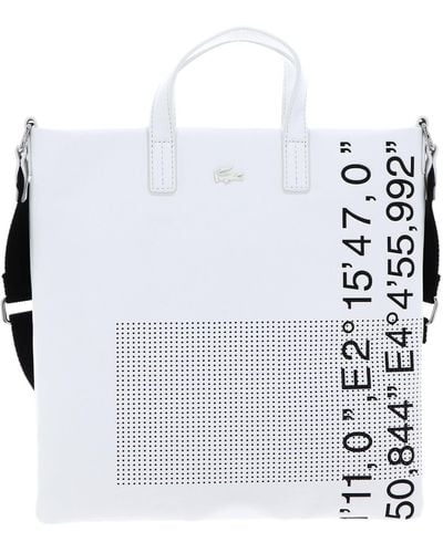 Lacoste S Shopping Bag Blanc Noir