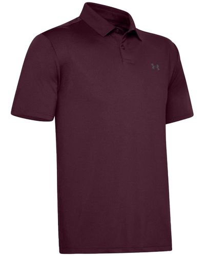 Under Armour Standard Performance 2.0 Golf Polo - Purple