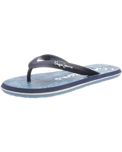 Pepe Jeans Whale Rainforest Thong Sandals - Blue