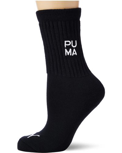 PUMA Slouch Sock 4p - Zwart