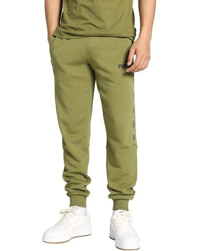 PUMA Pantalon De Survêtement Essentials+ Tape - Vert