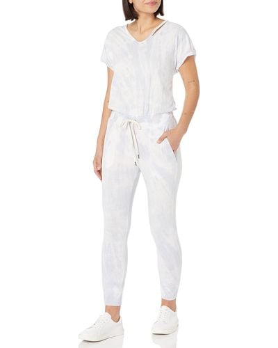 n:PHILANTHROPY Womens Space - Jumpsuit, Morning Dew Tie Dye, Small Us - White