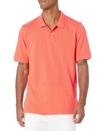 Amazon Essentials Regular-Fit Cotton Pique Polo Shirt Poloshirt - Orange