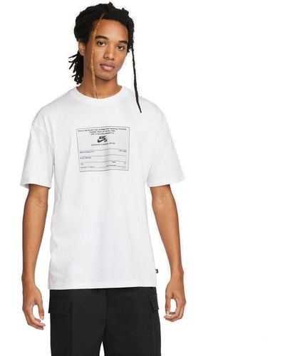 Nike SB Magcard T-Shirt White L - Weiß