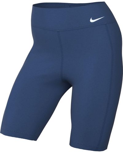 Nike Shorts W Nk Df One Mr 7in Lpp Short - Blauw