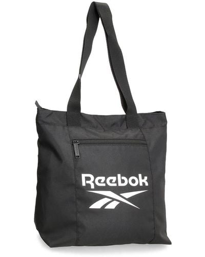 Reebok Ashland Shopping Bag Black 31x34x12cm Polyester By Joumma Bags