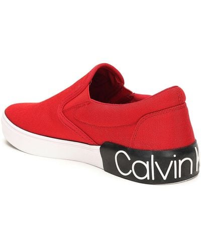 Calvin Klein Ryor, Stivali Uomo, Pepper Red Canvas 600, 41.5 EU - Rosso