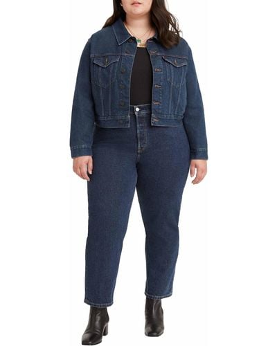Levi's Plus Size 501 Crop Jeans - Black