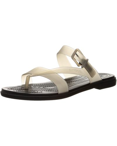 Crocs™ Tulum Translucent Toe Post Sandal - Black, Maat:36/37 Eu - Zwart
