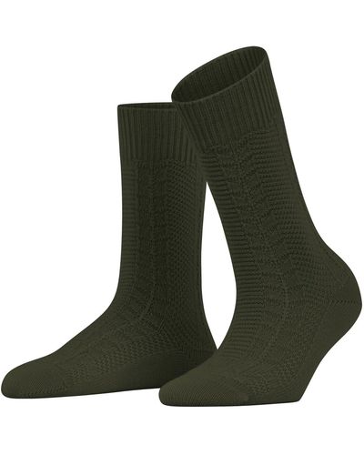 FALKE Socken Melody Schurwolle einfarbig 1 Paar - Grün