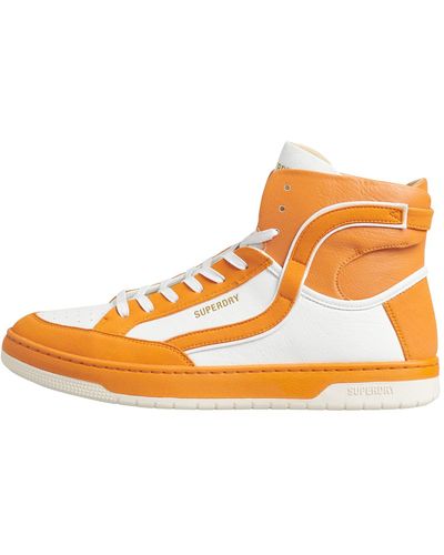 Superdry Vintage Vegan Basket High Top Sneaker - Orange