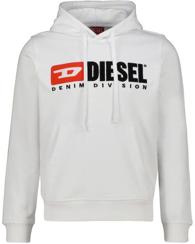 DIESEL S-ginn-hood-div Sweat-shirt Sports Hoodie - Grey