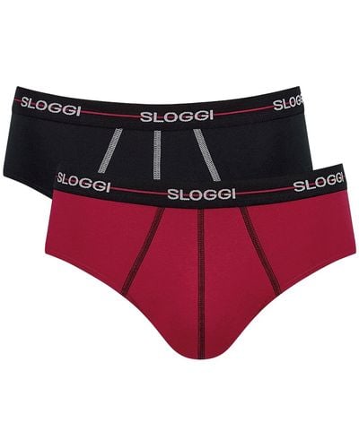 Sloggi Start Midi C2p Box Sous vêtement - Rouge