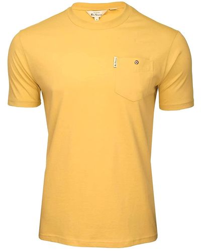 Ben Sherman T-Shirt Uomo MOD. BS0059326 451 Yellow L - Giallo