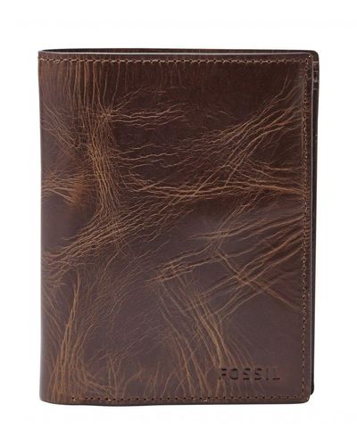 Fossil International Combination Wallet - Brown