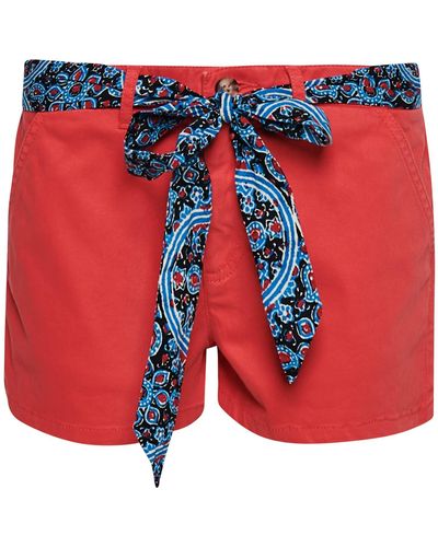 Superdry S Vintage Chino HOT Shorts - Rot