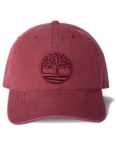 Timberland Soundview Cotton Canvas Hat - Red