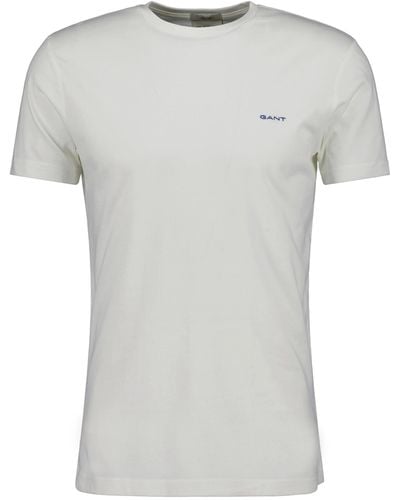 GANT Contrast Logo Ss T-shirt - Grey