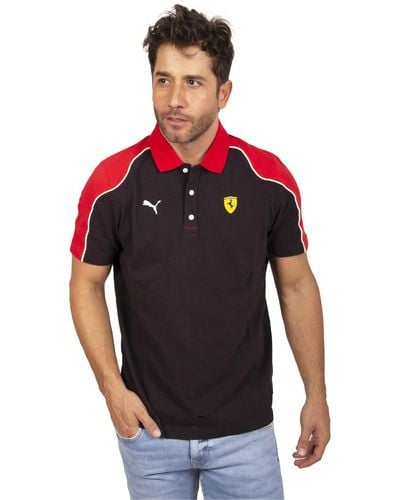 PUMA Scuderia Ferrari Race Polo T-Shirt - Rot