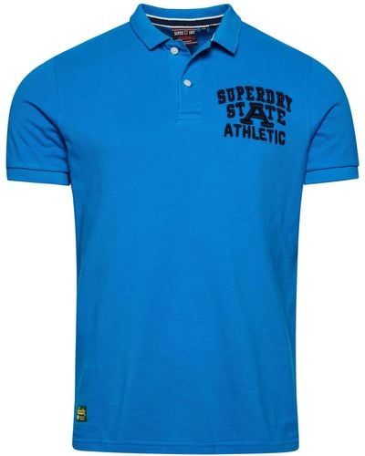 Superdry Vintage SUPERSTATE Polo M1110349A Neptune Blue XL Hombre - Azul