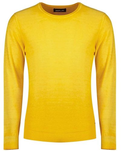 Replay Uk2656.000.g20784a Jumper - Yellow