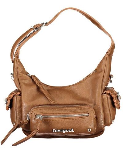 Desigual S Pockets Shoulder Bag - Braun