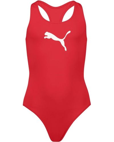 PUMA Racerback Swimsuit - Rojo
