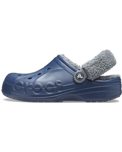 Crocs Baya Lined Fuzz strap Clog in Black Lyst UK