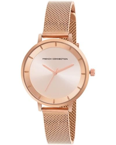 French Connection Analog Rose Gold Dial Watch-fcn00016b - Pink