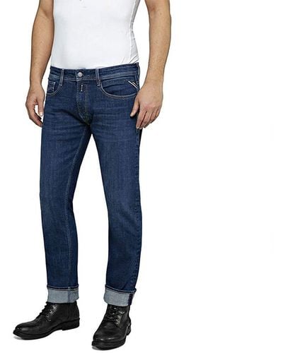 Replay Rocco Tapered Fit Jeans - Blau