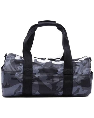 DIESEL F-bold Duffle Sports Bag Grey Camouflage - Blue