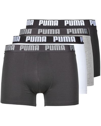 PUMA Basic X4 Boxer Shorts - Grey