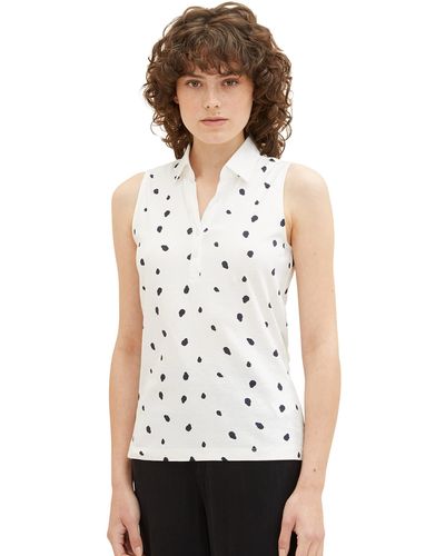 Tom Tailor 1037379 Polo Top - Weiß