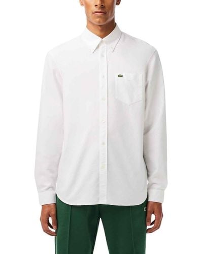 Lacoste Chemise ML homme-CH1911-00 - Blanc
