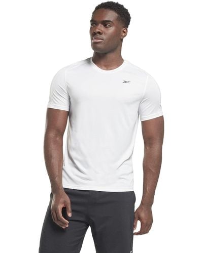 Reebok Tecnologia di Allenamento T-Shirt - Bianco
