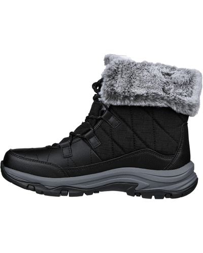 Skechers Trego Winter Feelings Women's Walking Boots - Aw23 - Black