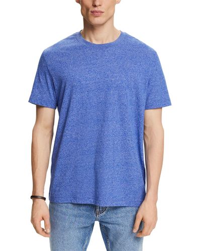 Esprit Meliertes T-Shirt - Blau