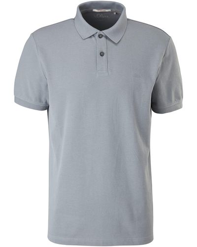 S.oliver Poloshirt aus Baumwollpiqué medium Grey XL - Grau