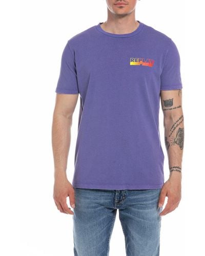 Replay M6481 T-shirt - Purple